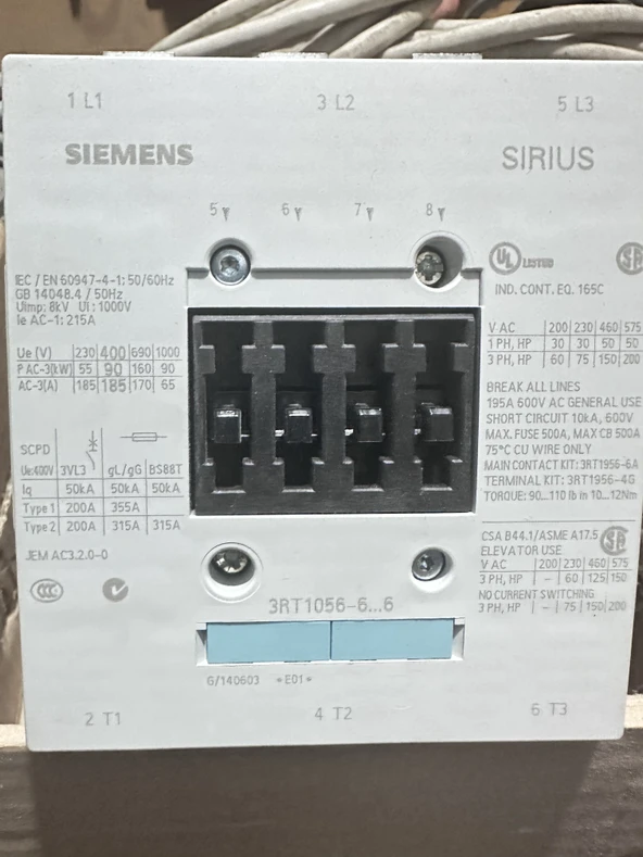 90 KW kontaktör ürün görseli 1