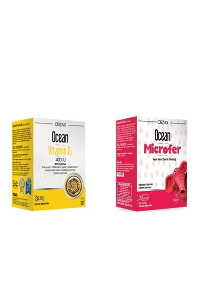 Ocean  Vitamin D3 400 Sprey Ve Microfer 30 ml Damla ürün görseli 1