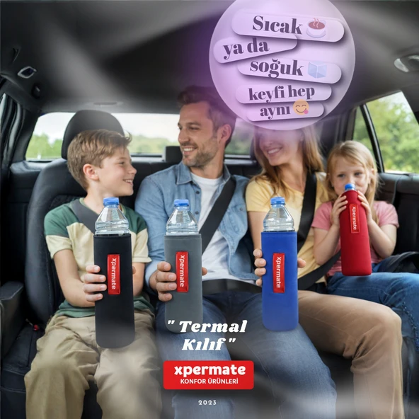 Termal Ýçecek Kýlýfý – Sýcak & Soðuk Tutan Su Termal Kýlýf 1,5L Kýrmýzý ürün görseli 1