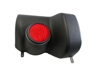Mitsubishi L200 2006-2015 Pickup Arka Tampon Ucu Sol Reflektörlü - Siyah Pütürsüz(Plastik) (Euro Body) (Oem No: 6410A741 ürün görseli 1