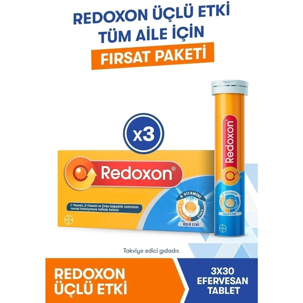 Redoxon 3'lü Etki 30 Efervesan Tablet 3 Adet ürün görseli 1