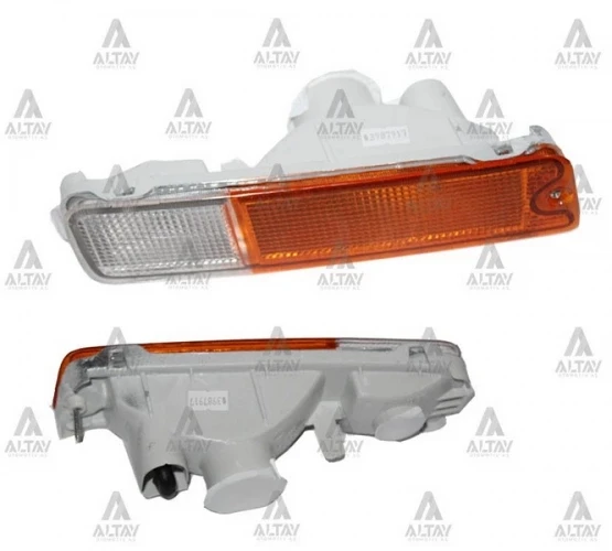 Mitsubishi L200 1999-2005 Sinyal Lambası Tampon Sarı - Beyaz Sağ (1 Adet) (Oem No: Mr109134) ürün görseli 1