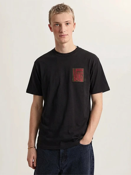 Vans   Stretch Stack Crackle SS Tee Erkek Siyah T-Shirt - VN000SWE ürün görseli 1