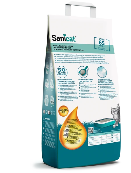 SANİCAT Sanicat Essential Oils Yasemin Kokulu Kedi Kumu 10 Kg ürün görseli 1
