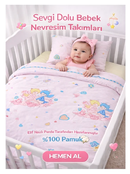 Bebek Nevresim Takımı- %100 Pamuk ürün görseli 1