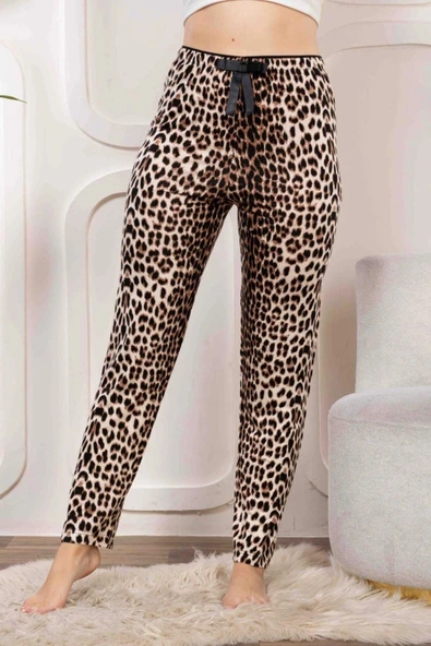 Pilelistore Beli Fiyonklu Rahat Kesim Pamuklu Tek Alt Pijama KADIN BYATİ006 ürün görseli 1