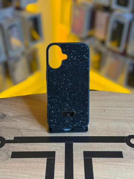 İphone 16 Uyumlu Taş Desenli Silikon Yumuşak Kılıf ürün görseli 1