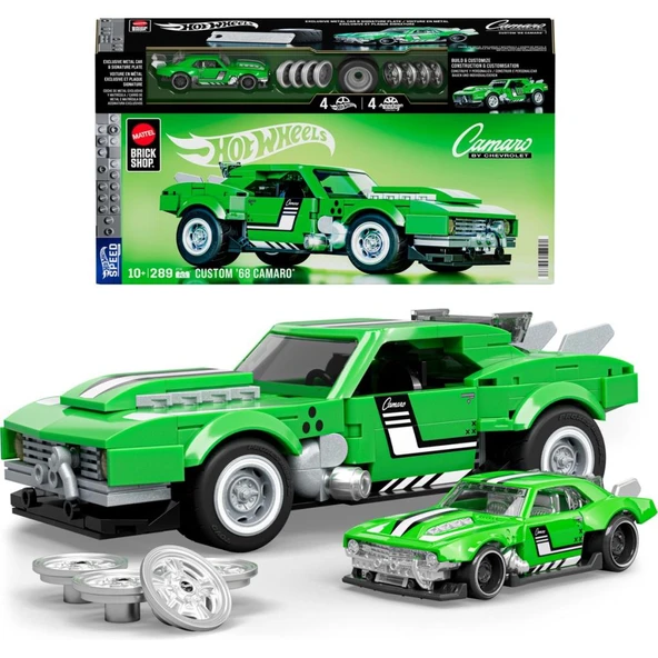 ™ Hot Wheels® Speed Serisi - Custom '68 Camaro® Yapı Oyuncağı Seti (289 Parça), Koleksiyoncular Için JFT16 ürün görseli 1