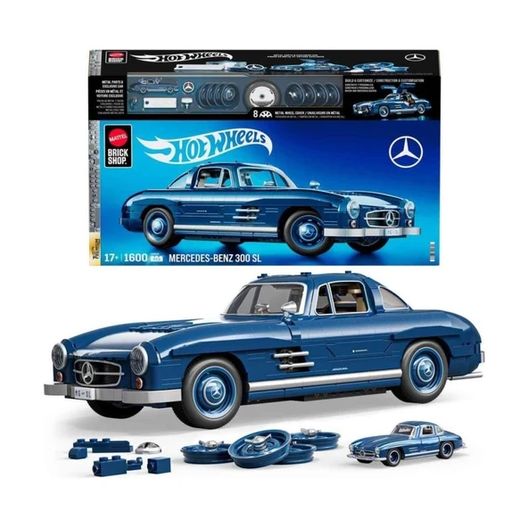 Premium Serisi Mercedes-Benz 300 Sl Araba 1600 Parça Yapım Seti HWW25 ürün görseli 1