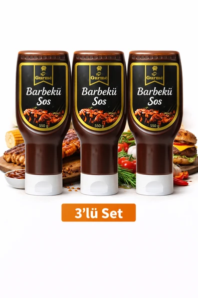 Mr Gurme Barbekü Sos 550 Gr x 3 Adet ürün görseli 1
