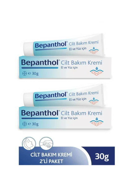 Bepanthol El Ve Yüz İçin Günlük Kullanıma Uygun Cilt Bakım Kremi 30 gr X2 Adet ürün görseli 1
