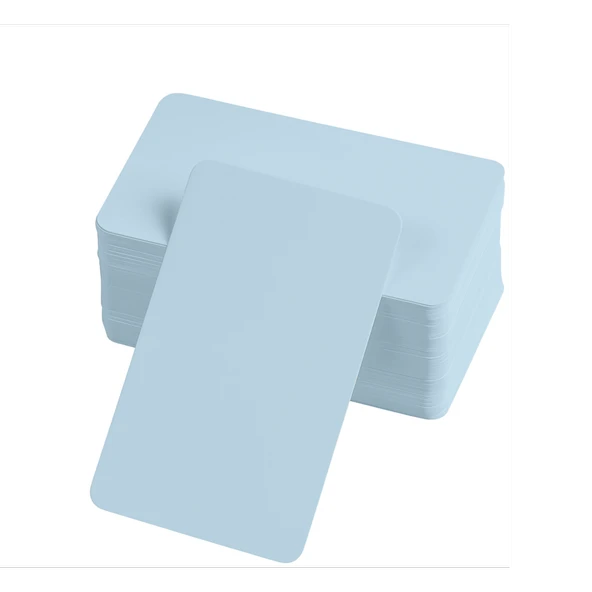 Boş Kelime Kartları 5x8 cm - 50 Adet Oval Kenarlı | Tabu & Not Kartları - Mavi ürün görseli 1
