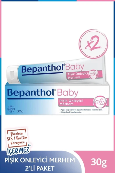 Bepanthol Baby Pişik Önleyici Merhem 30 gr 2li Paket ürün görseli 1