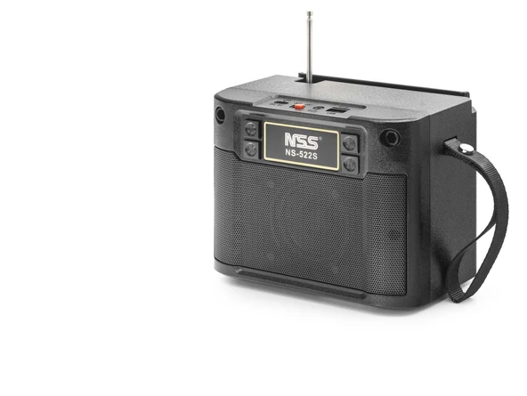 Bluetooth Fm Radyo Tws Usb Tf Aux Solar Şarjli Taşinabilir Kamp Hoparlör - Si̇yah NS522S ürün görseli 1