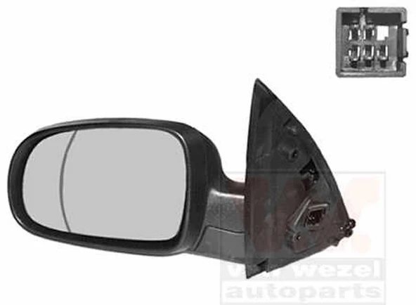 Opel Corsa 2001-2006 Dış Dikiz Aynası Sol Elektrikli (Astarlı) (Oem No:1428304) ürün görseli 1