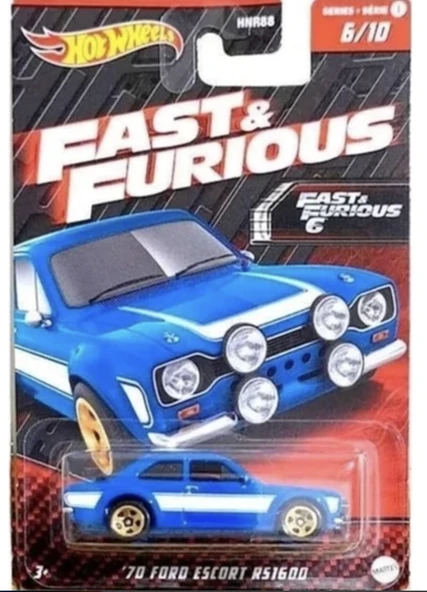 Hot Wheels Fast And Furious 1970 Ford Escort HNR88 / HNR96 ürün görseli 1