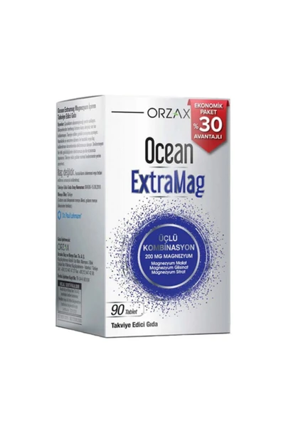 Ocean ExtraMag Üçlü Magnezyum Kombinasyonu 90 Tablet-MFREYON01090 ürün görseli 1