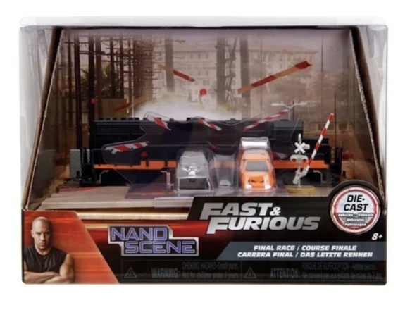 Fast & Furious Nano Train Scene Diorama Koleksiyonluk Model ürün görseli 1