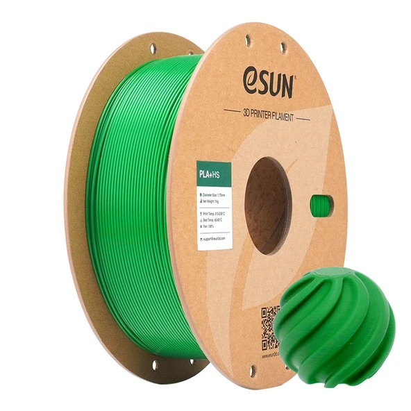 Esun Pla+ Hs Çim Yeşili Filament 1.75mm 1kg - Yüksek Hız Uyumlu Canlı Yeşil 3D Yazıcı Filamenti ürün görseli 1