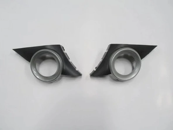 Peugeot 207 2006-2009 Sis Lamba Kapağı Sağ - Sol Set (2 Parça) Delikli Çerçevesi Gri (Adet) (Oem No:7452Hwx) ürün görseli 1