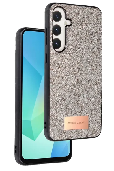 Onegif Samsung Galaxy A36 Bright Simli Kapak - Gold ürün görseli 1
