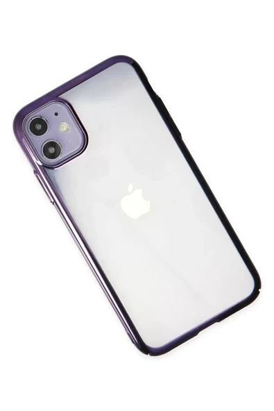 Newface Apple iPhone 12 Kılıf Element Silikon - Mor - Resim 3