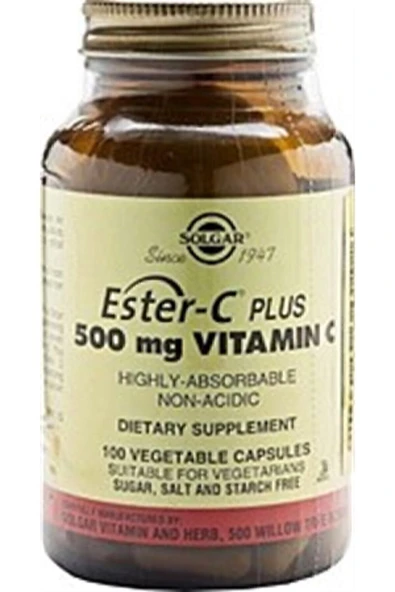 Solgar Ester- C 500 Mg 100 Tablet ürün görseli 1