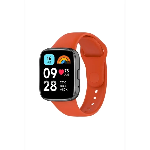 Newface Xiaomi Redmi Watch 3 Active Klasik Kordon - Turuncu - Resim 2