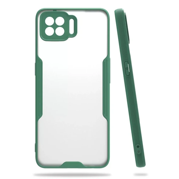 Newface Oppo A73 Kılıf Platin Silikon - Yeşil - Resim 3