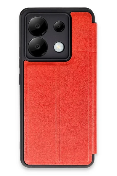 Newface Xiaomi Redmi Note 13 Pro 5G Kılıf Flip Cover - Kırmızı ürün görseli 1