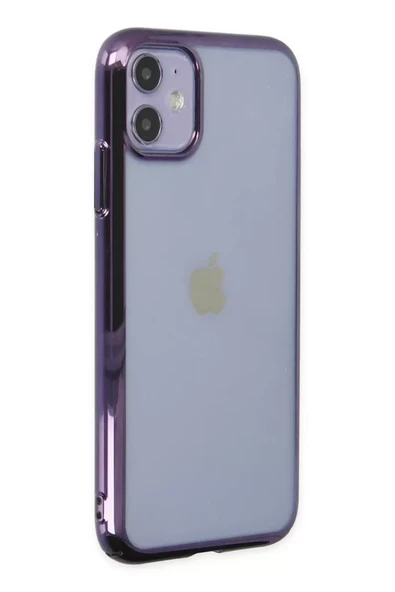 Newface Apple iPhone 12 Kılıf Element Silikon - Mor - Resim 2