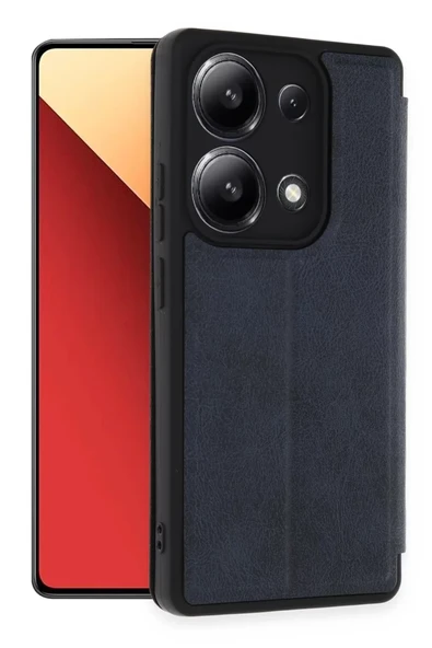 Newface Xiaomi Redmi Note 13 4G Kılıf Flip Cover - Lacivert ürün görseli 1