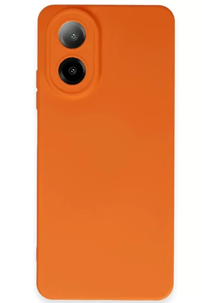 Newface Oppo A38 Kılıf Nano içi Kadife Silikon - Turuncu ürün görseli 1