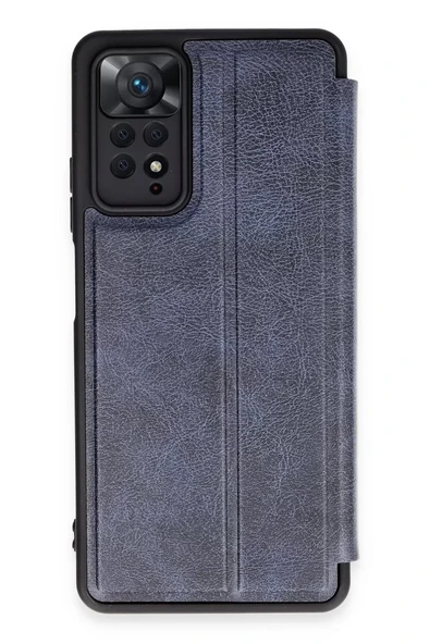 Newface Xiaomi Redmi Note 12 Pro 4G Kılıf Flip Cover - Lacivert ürün görseli 1