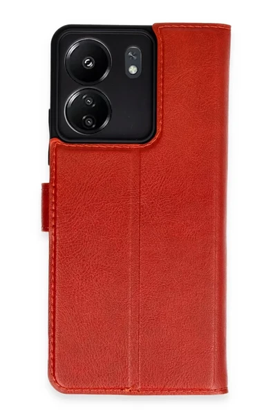Newface Xiaomi Redmi 13C Kılıf Trend S Plus Kapaklı Kılıf - Kırmızı ürün görseli 1