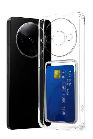 Newface Xiaomi Redmi A3 4G Kılıf Kart Şeffaf Silikon - Şeffaf ürün görseli 1