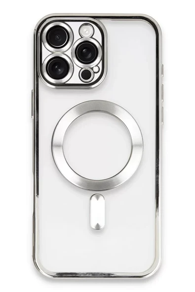 Newface Apple iPhone 16 Pro Kılıf Kross Magneticsafe Kapak - Gümüş ürün görseli 1