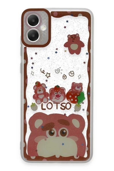 Newface Samsung Galaxy A05 Kılıf Sweet Desenli Silikon Kapak - Pembe ürün görseli 1
