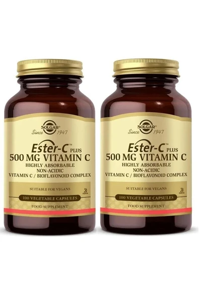 Solgar Ester-c 500 Mg 100 Kapsül 2 Adet ürün görseli 1