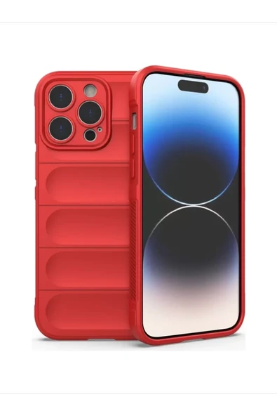 Newface Apple iPhone 16 Pro Max Kılıf Optimum Silikon - Kırmızı ürün görseli 1