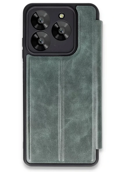 Newface General Mobile Era 30 Kılıf Flip Cover - Koyu Yeşil ürün görseli 1