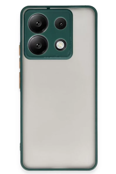 Newface Xiaomi Redmi Note 13 5G Kılıf Montreal Silikon Kapak - Yeşil ürün görseli 1