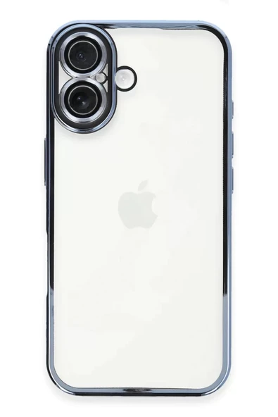 Newface Apple iPhone 16 Plus Kılıf Razer Lensli Silikon - Açık Mavi ürün görseli 1