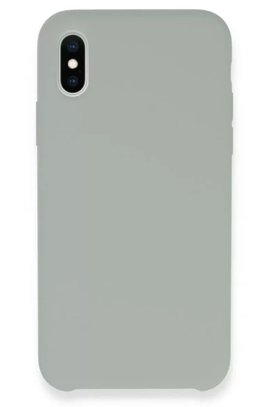 Newface Apple iPhone XS Max Kılıf Lansman Legant Silikon - Açık Gri ürün görseli 1
