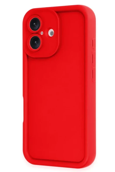 Newface Apple iPhone 16 Kılıf Viera Silikon - Kırmızı ürün görseli 1