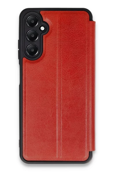 Newface Samsung Galaxy A55 5G Kılıf Flip Cover - Kırmızı ürün görseli 1