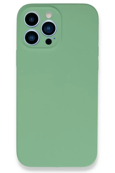 Newface Apple iPhone 13 Pro Max Kılıf Lansman Legant Silikon - Yeşil ürün görseli 1