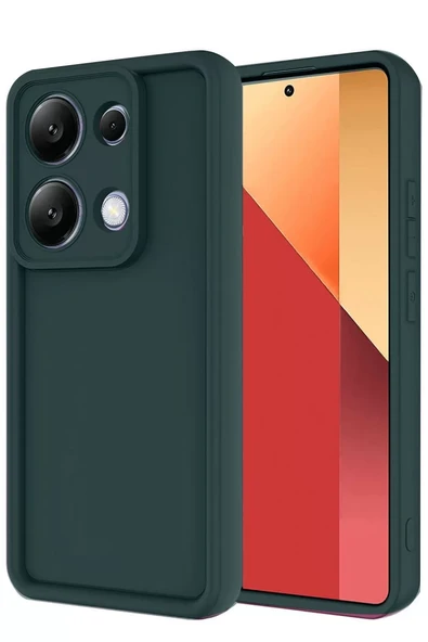Newface Xiaomi Redmi Note 13 Pro 4G Kılıf Viera Silikon - Koyu Yeşil ürün görseli 1