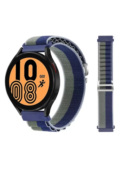 Newface Watch 20mm KR410 Kumaş Kordon - Lacivert-Yeşil ürün görseli 1