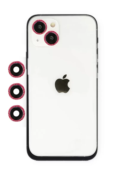 Newface Apple iPhone 14 Shine Kamera Lens - Kırmızı ürün görseli 1